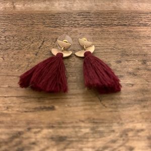 Jewelry - Burgundy Tassel Earrings Jewelry - Burgundy Tassel Earrings